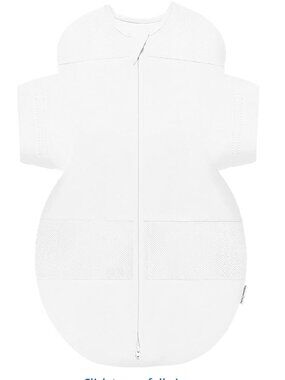 Happiest Baby SNOO bassinet Sleep Sack white Baby Swaddle Blanket size medium